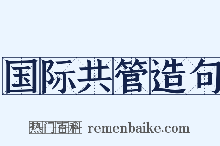 国际共管造句是什么意思的图片